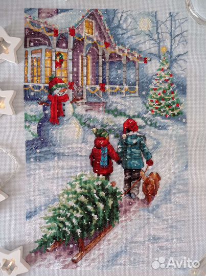 Картина крестиком dimensions Традиция в рождество
