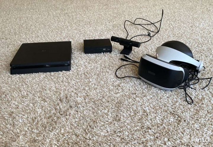 Sony playstation 4 slim с VR с играми