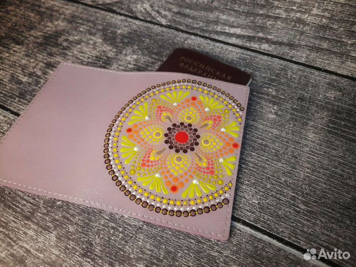 Обложка для паспорта натуральная кожа