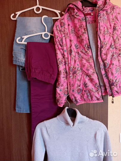 Вещи пакетом на девочку 140-152