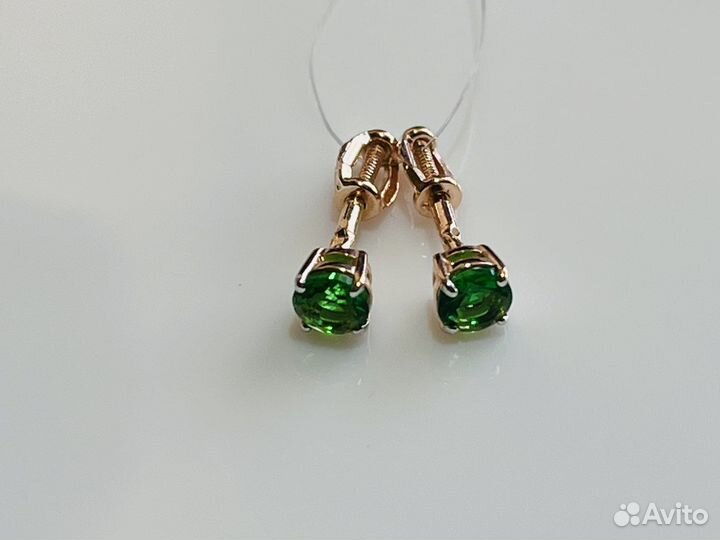 Золотые серьги новые