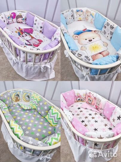 Бортики в кроватку с одеялом