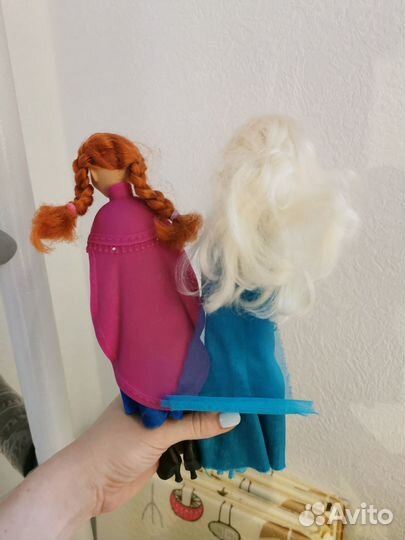 Куклы пакетом 3шт Эльза, Анна и кукла для причесок