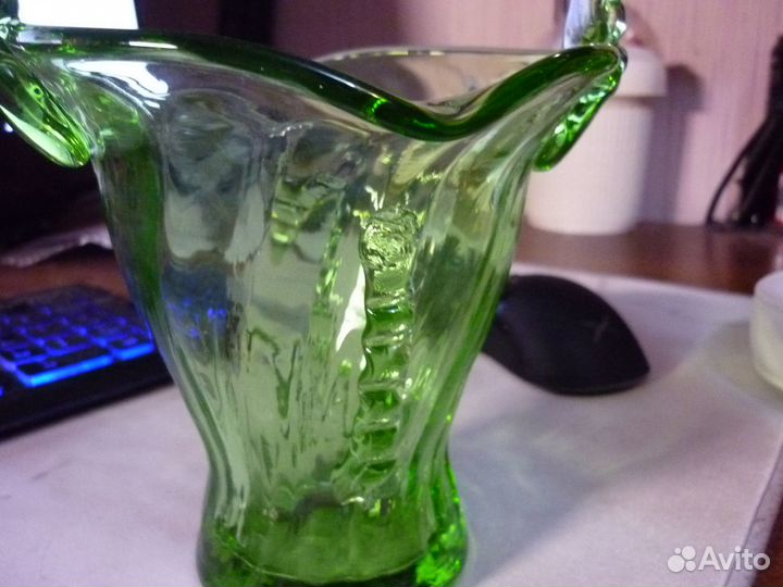 Ваза, конфетница цветное стекло, СССР