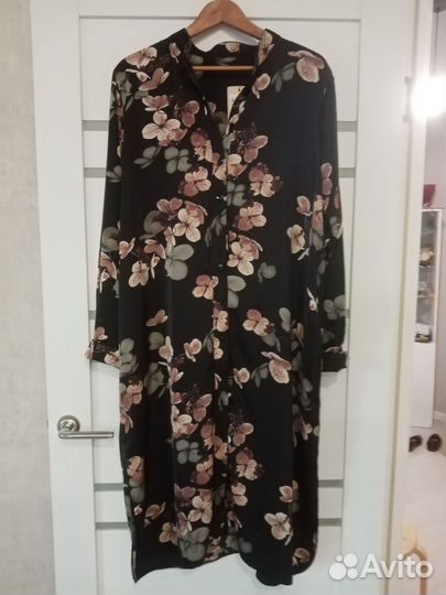 Платье новое атласное, р 52-54-56