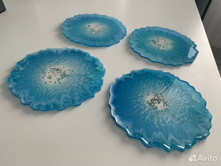 Подстаканники из эпоксидной смолы