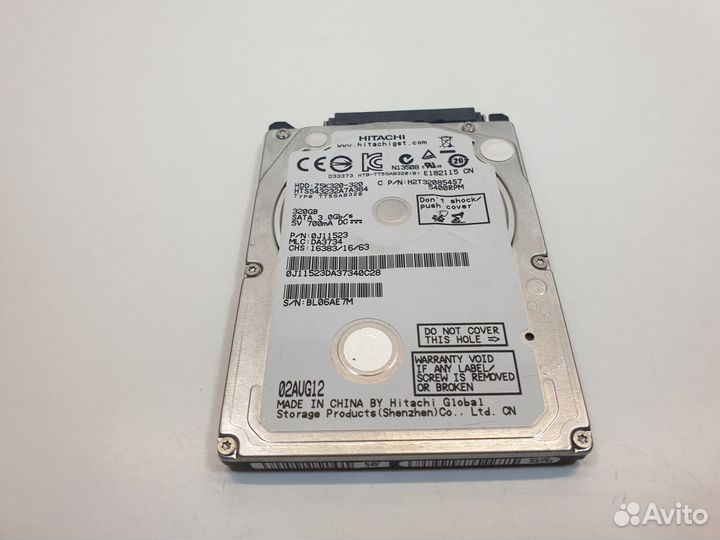 Жесткий диск 2.5, 320gb, hdd проверен, исправен