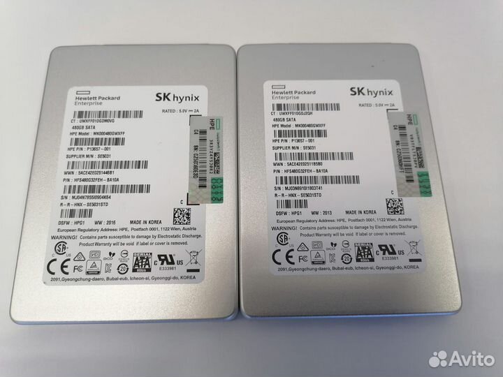 Твердотельный жесткий диск HP SK Hynix 480 GB SATA