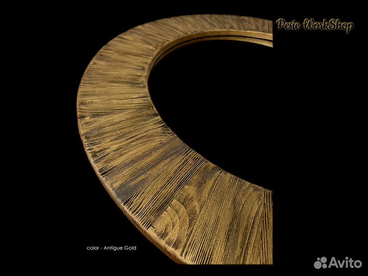 Зеркало круглое Gold Antigue