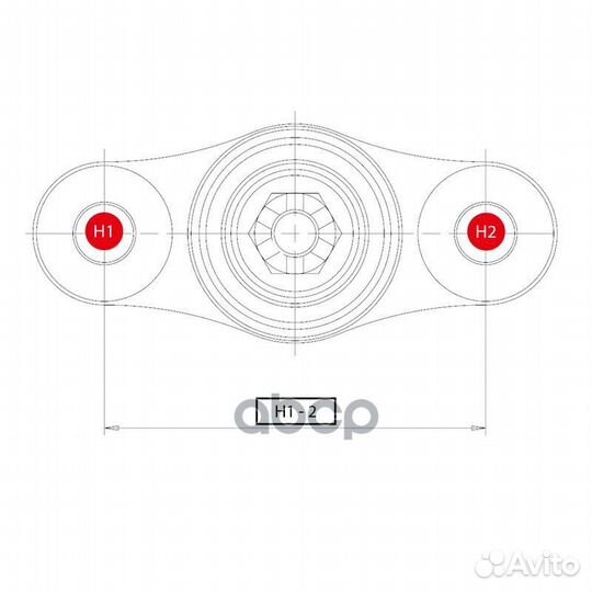 Опора шаровая KIA C'EED 08, hyundai i30/avante