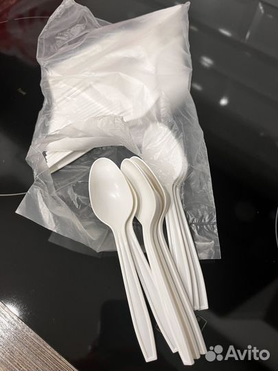 Ложки деревянные и пластиковые