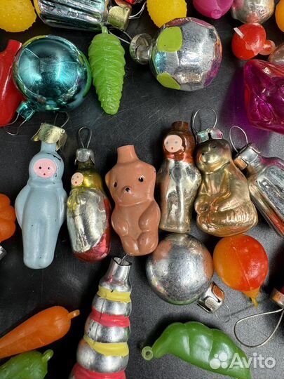 Елочные игрушки украшения на елку набор малютка