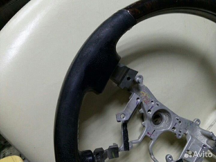 Руль для Toyota Land Cruiser 200 Кожа +темн дерево