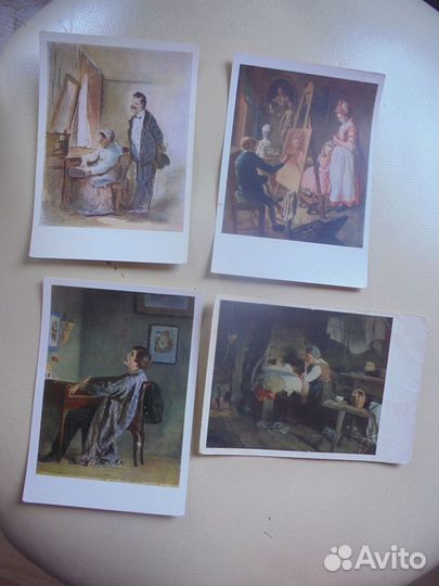 Картины Русских худ 1950-е Изогиз мал тираж