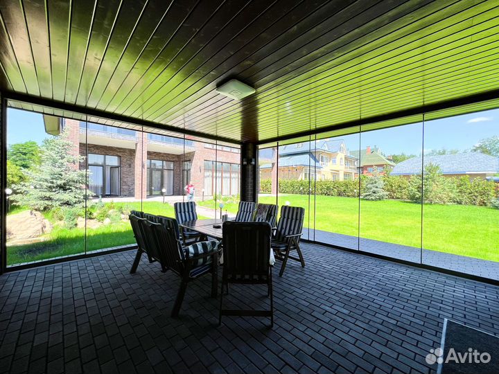 Панорамное (безрамное) остекление веранд