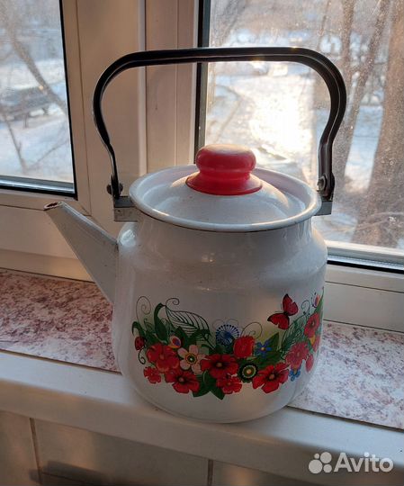Чайник эмалированный