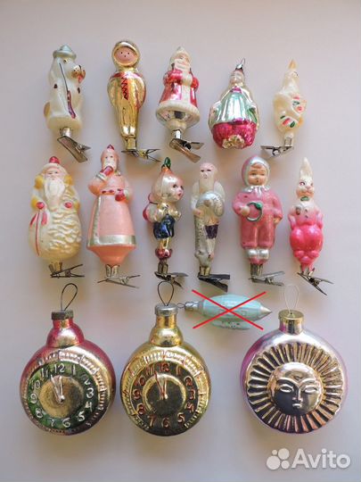 Елочные игрушки разные