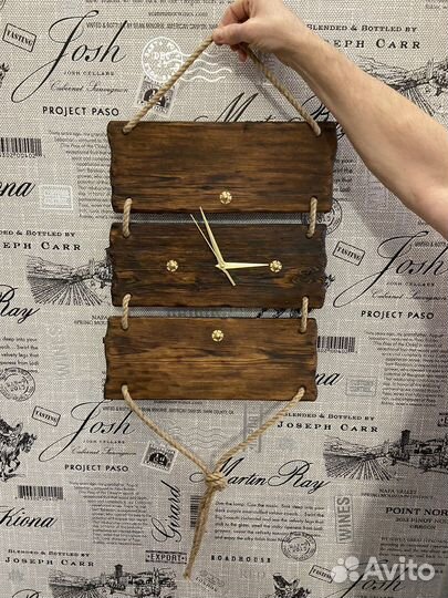 Часы настенные деревянные