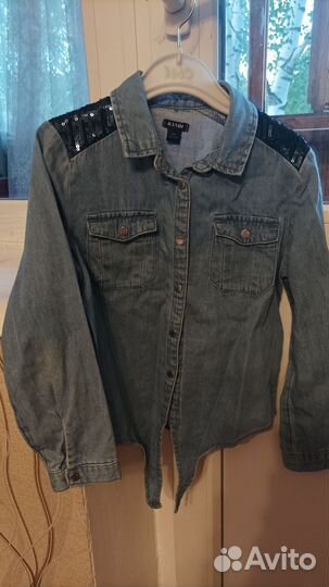 Джинсовая рубашка для девочки