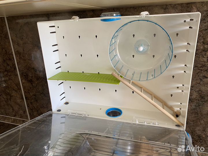 Клетка для грызунов бу с хомяком и тд