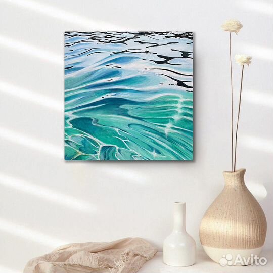 Интерьерная картина акрил волны