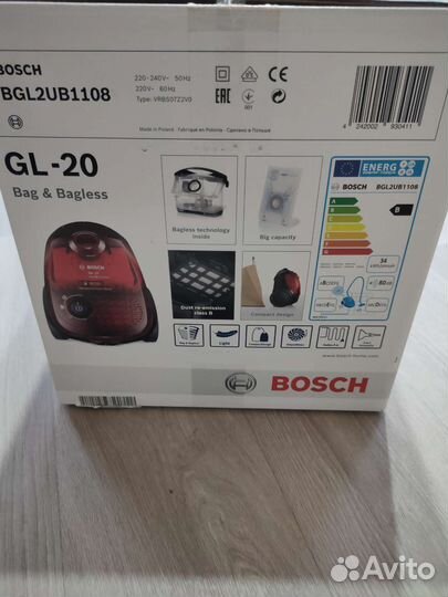Пылесос Bosch Gl-20 (новый)