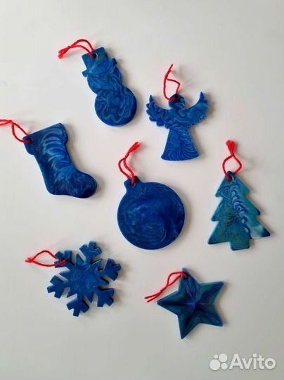 Ёлочные игрушки из эпоксидной смолы