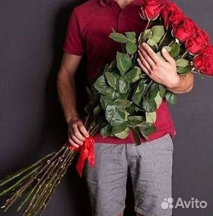 Высокие розы Доставка цветов