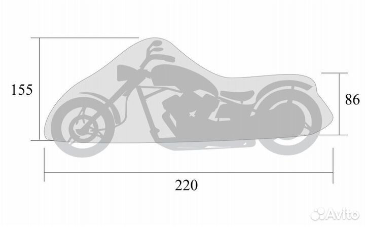 Чехол для мотоцикла Starks Chopper