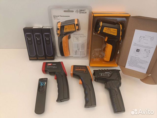 Термометры 2 в 1, пирометры от -50 до +800 С