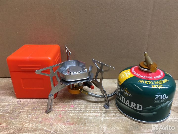 Походная мини плита + газовый баллон 230гр