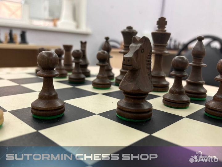 Шахматные фигуры Стаунтон №5 с утяжелителем