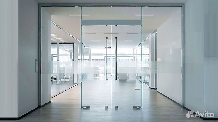 Стеклянная дверь от производителя