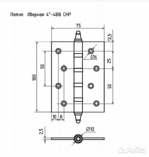 Петли для дверей