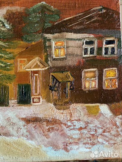 Картина маслом «Провинциальный, уездный город»