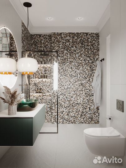 Плитка мозаика стеклянная 