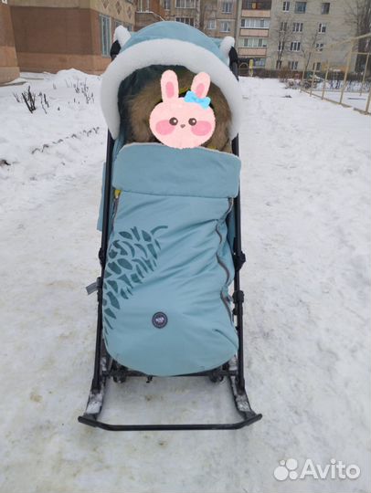 Детские санки-коляска Nika 7-5К комплектации Full