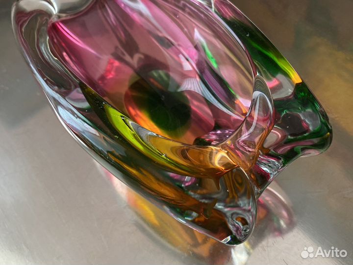 Пепельница. Ваза Murano многоцветная. Италия