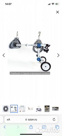 Инвалидная коляска для собак и кошек