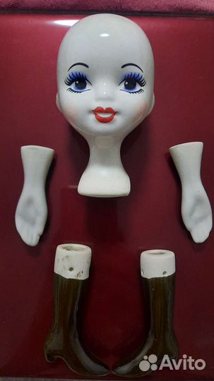 Комплект из фарфора для изготовления куклы