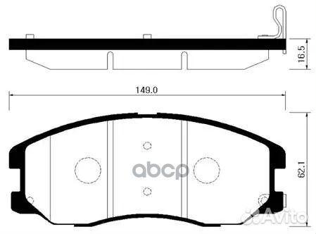 Колодки торм. HP2017 HSB