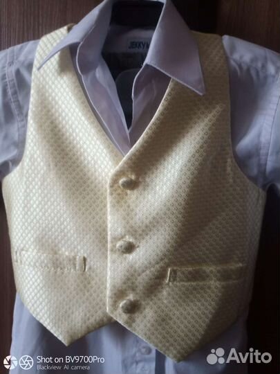 Праздничный костюм с жилеткой на мальчика рост 98