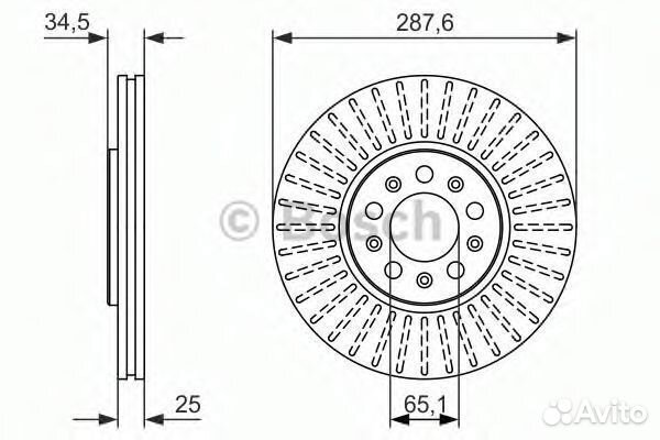 Тормозной диск 0986479914 bosch