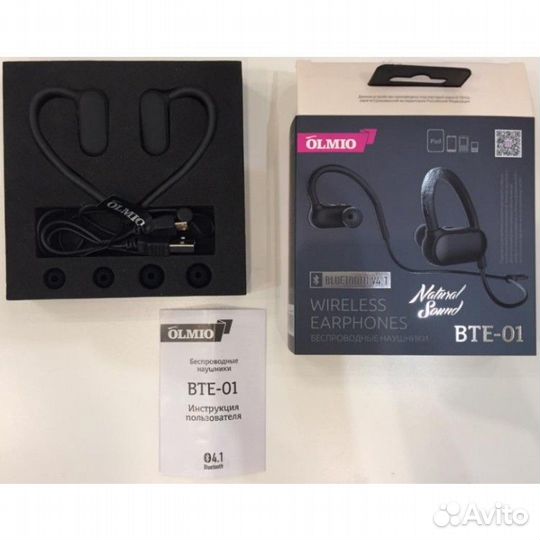Bluetooth-гарнитура Olmio BTE-01 черный