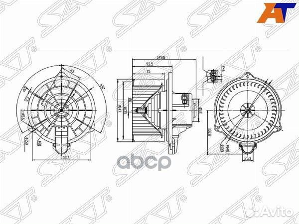 Мотор отопителя салона KIA soul 09-14 ST971132K