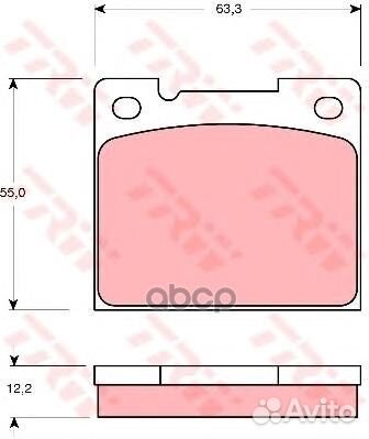 GDB1066 039 30FDB809M колодки дисковые з Vol