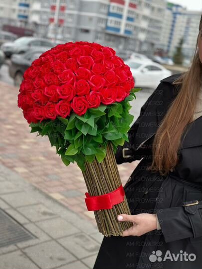 Шикарный букет роз 101, 45, 65, 85 с доставкой