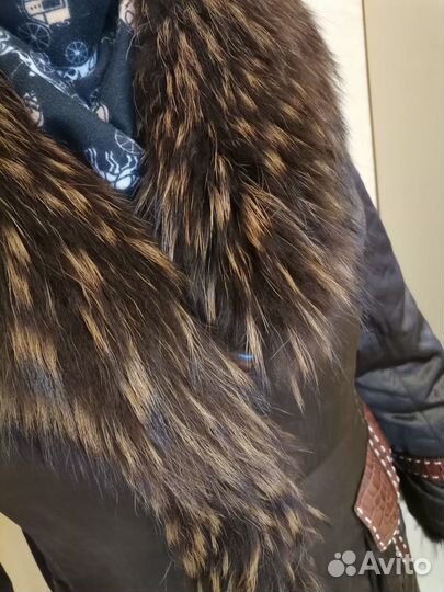 Меховое зимнее пальто