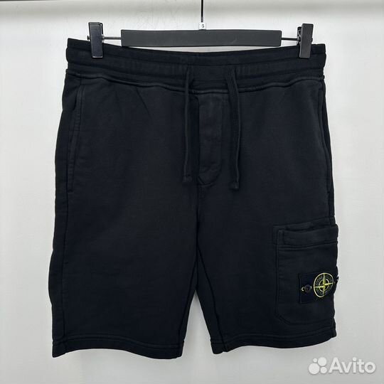 Шорты stone island black S оригинал