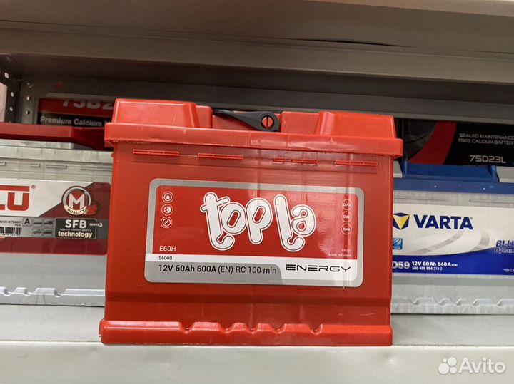 Аккумулятор 60 Topla на Пежо Рено Киа